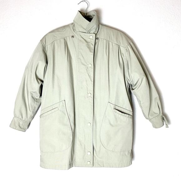 Vintage Towne by London Fog Bomber Jacket Size Small Petite Short - Picture 1 of 9